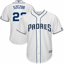 Youth Majestic San Diego Padres #23 Matt Szczur Replica White Home Cool Base MLB Jersey