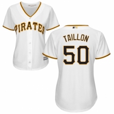 Women's Majestic Pittsburgh Pirates #50 Jameson Taillon Authentic White Home Cool Base MLB Jersey