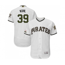 Men's Pittsburgh Pirates #39 Chad Kuhl White Alternate Authentic Collection Flex Base Baseball Jersey