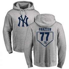 MLB Nike New York Yankees #77 Clint Frazier Gray RBI Pullover Hoodie