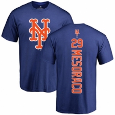 MLB Nike New York Mets #29 Devin Mesoraco Royal Blue Backer T-Shirt