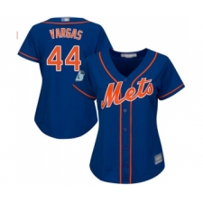 Women's New York Mets #44 Jason Vargas Authentic Royal Blue Alternate Home Cool Base Baseball Jersey