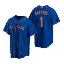 Men's Nike New York Mets #1 Amed Rosario Royal Alternate Road Stitched Baseball Jersey