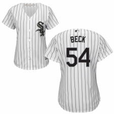 Women's Majestic Chicago White Sox #54 Chris Beck Authentic White Home Cool Base MLB Jersey