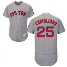 Men's Majestic Boston Red Sox #25 Tony Conigliaro Grey Road Flex Base Authentic Collection MLB Jersey