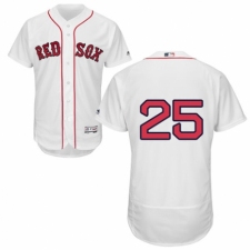 Men's Majestic Boston Red Sox #25 Tony Conigliaro White Home Flex Base Authentic Collection MLB Jersey