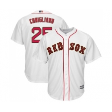 Youth Boston Red Sox #25 Tony Conigliaro Authentic White 2019 Gold Program Cool Base Baseball Jersey
