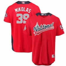 Men's Majestic St. Louis Cardinals #39 Miles Mikolas Game Red National League 2018 MLB All-Star MLB Jersey