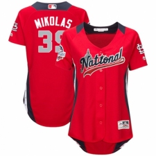 Women's Majestic St. Louis Cardinals #39 Miles Mikolas Game Red National League 2018 MLB All-Star MLB Jersey