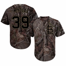 Youth Majestic St. Louis Cardinals #39 Miles Mikolas Authentic Camo Realtree Collection Flex Base MLB Jersey