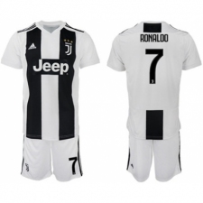 Men Juventus #7 Ronaldo Home Soccer Club Jersey