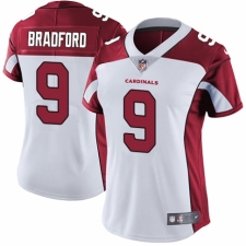 Women's Nike Arizona Cardinals #9 Sam Bradford White Vapor Untouchable Limited Player NFL Jersey