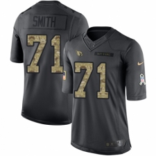 Men's Nike Arizona Cardinals #71 Andre Smith Limited Black 2016 Salute to Service NFL Jersey