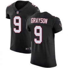 Men's Nike Atlanta Falcons #9 Garrett Grayson Black Alternate Vapor Untouchable Elite Player NFL Jersey