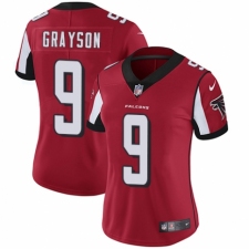 Women's Nike Atlanta Falcons #9 Garrett Grayson Red Team Color Vapor Untouchable Elite Player NFL Jersey