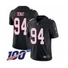 Men's Atlanta Falcons #94 Deadrin Senat Black Alternate Vapor Untouchable Limited Player 100th Season Football Jersey