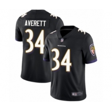 Men's Baltimore Ravens #34 Anthony Averett Black Alternate Vapor Untouchable Limited Player Football Jersey