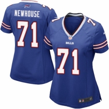 Women's Nike Buffalo Bills #71 Marshall Newhouse Game Royal Blue Team Color NFL Jersey