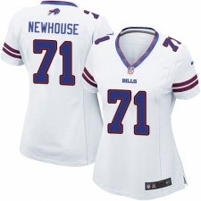 Women's Nike Buffalo Bills #71 Marshall Newhouse Game White NFL Jersey
