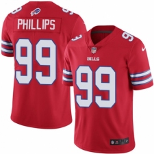 Men's Nike Buffalo Bills #99 Harrison Phillips Limited Red Rush Vapor Untouchable NFL Jersey