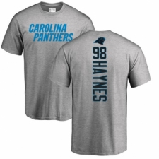 NFL Nike Carolina Panthers #98 Marquis Haynes Ash Backer T-Shirt