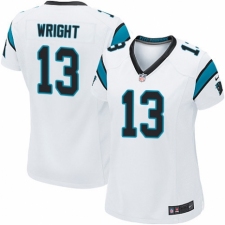 Women's Nike Carolina Panthers #13 Jarius Wright Game White NFL Jersey