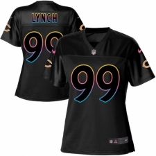 Women's Nike Chicago Bears #99 Aaron Lynch Game Black Fashion NFL Jersey