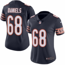 Women's Nike Chicago Bears #68 James Daniels Navy Blue Team Color Vapor Untouchable Limited Player NFL Jersey