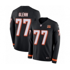 Youth Nike Cincinnati Bengals #77 Cordy Glenn Limited Black Therma Long Sleeve NFL Jersey
