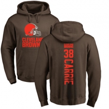 NFL Nike Cleveland Browns #38 T. J. Carrie Brown Backer Pullover Hoodie