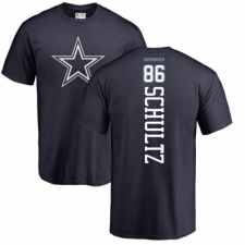 NFL Nike Dallas Cowboys #86 Dalton Schultz Navy Blue Backer T-Shirt
