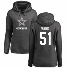 NFL Women's Nike Dallas Cowboys #51 Jihad Ward Ash One Color Pullover Hoodie