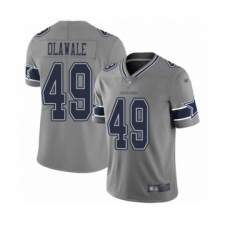 Men's Dallas Cowboys #49 Jamize Olawale Limited Gray Inverted Legend Football Jersey