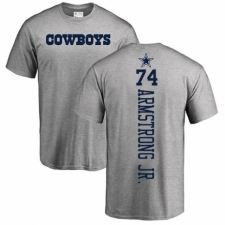 NFL Nike Dallas Cowboys #74 Dorance Armstrong Jr. Ash Backer T-Shirt