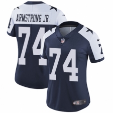 Women's Nike Dallas Cowboys #74 Dorance Armstrong Jr. Navy Blue Throwback Alternate Vapor Untouchable Elite Player NFL Jersey