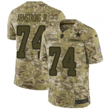 Youth Nike Dallas Cowboys #74 Dorance Armstrong Jr. Limited Camo 2018 Salute to Service NFL Jersey