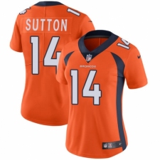 Women's Nike Denver Broncos #14 Courtland Sutton Orange Team Color Vapor Untouchable Elite Player NFL Jersey