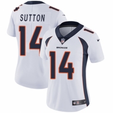 Women's Nike Denver Broncos #14 Courtland Sutton White Vapor Untouchable Elite Player NFL Jersey