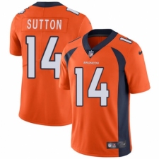 Youth Nike Denver Broncos #14 Courtland Sutton Orange Team Color Vapor Untouchable Elite Player NFL Jersey