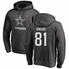 NFL Nike Dallas Cowboys #81 Terrell Owens Ash One Color Pullover Hoodie