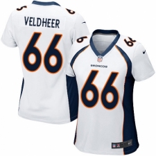 Women's Nike Denver Broncos #66 Jared Veldheer Game White NFL Jersey