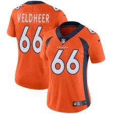Women's Nike Denver Broncos #66 Jared Veldheer Orange Team Color Vapor Untouchable Limited Player NFL Jersey