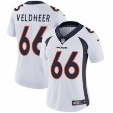 Women's Nike Denver Broncos #66 Jared Veldheer White Vapor Untouchable Elite Player NFL Jersey