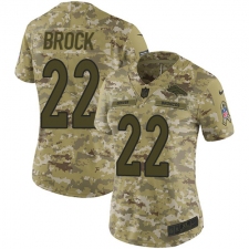 Women's Nike Denver Broncos #22 Tramaine Brock Limited Camo 2018 Salute to Service NFL Jersey