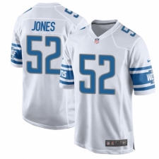 Men's Nike Detroit Lions #52 Christian Jones Game White NFL Jersey