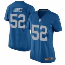 Women's Nike Detroit Lions #52 Christian Jones Game Blue Alternate NFL Jersey