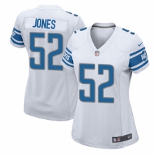 Women's Nike Detroit Lions #52 Christian Jones Game White NFL Jersey