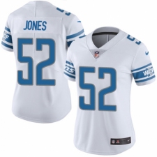 Women's Nike Detroit Lions #52 Christian Jones White Vapor Untouchable Limited Player NFL Jersey