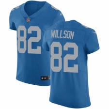 Men's Nike Detroit Lions #82 Luke Willson Blue Alternate Vapor Untouchable Elite Player NFL Jersey