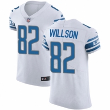 Men's Nike Detroit Lions #82 Luke Willson White Vapor Untouchable Elite Player NFL Jersey